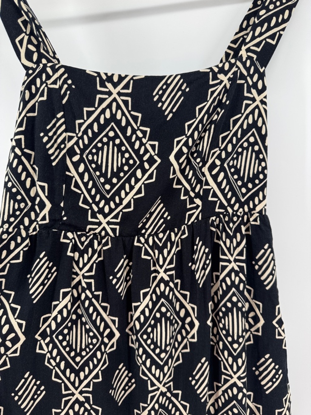 Rewind Black and Cream Geometric Tribal  Sundress Women's Size Medium Festival - Picture 8 of 10